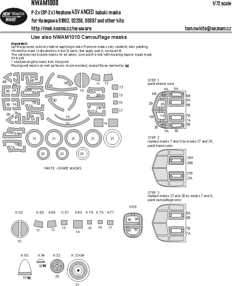New Ware NWAM1008 1:72 P-2x