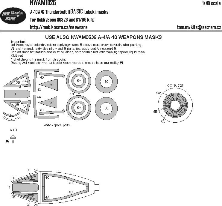 New Ware NWAM1025 1:48 Fairchild A-10A/A-10C Thunderbolt II Basic