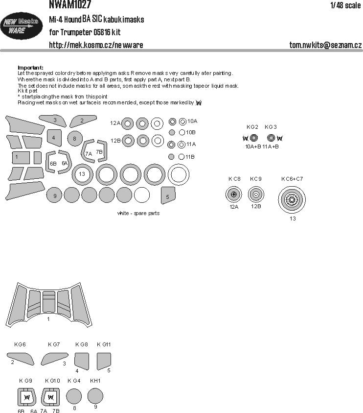 New Ware NWAM1027 1:48 Mil Mi-4 Hound Basic