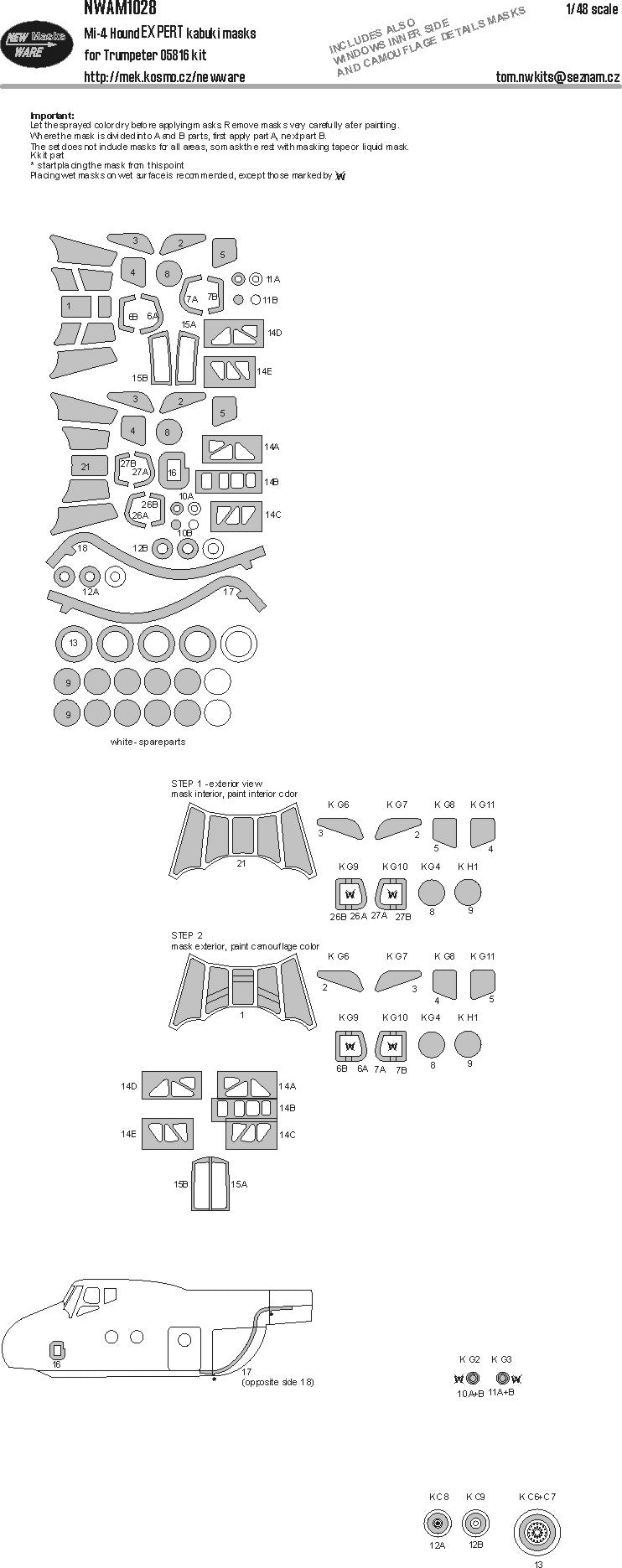 New Ware NWAM1028 1:48 Mil Mi-4 Hound Expert