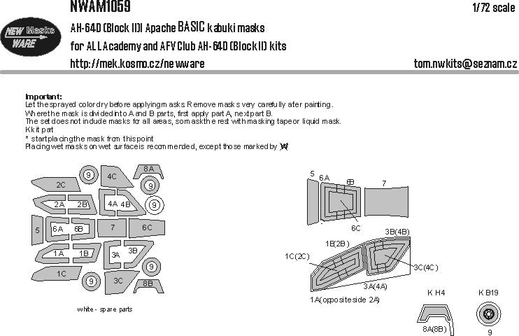 New Ware NWAM1059 1:72 Bell/Boeing AH-64D