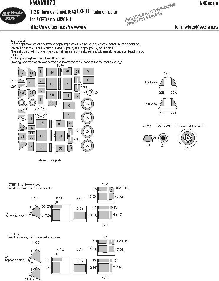 New Ware NWAM1070 1:48 IL-2 Shturmovik mod