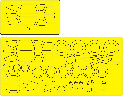 New Ware NWAM1072 1:72 Su-22UM3K / Su-17UM3 Expert Masks