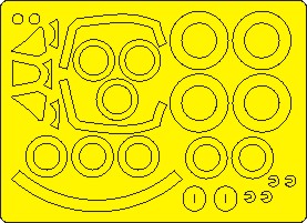 New Ware NWAM1080 1:48 Spitfire Mk.XIV/XVIII Basic Kabuki Masks