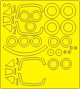 New Ware NWAM1081 1:48 Spitfire Mk.XIV/XVIII Expert Kabuki Masks