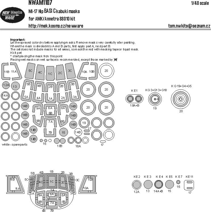 New Ware NWAM1107 1:48 MIL Mi-17 Hip BASIC