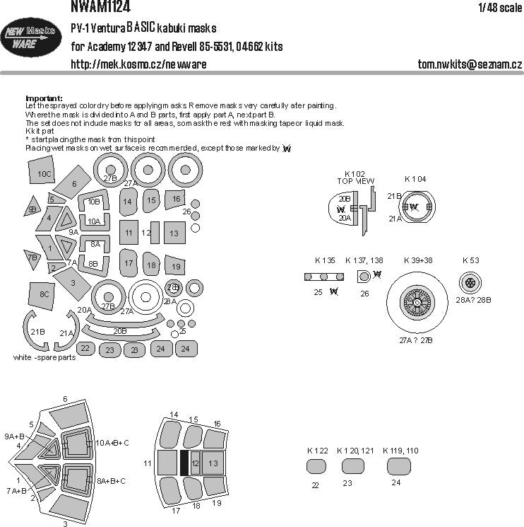 New Ware NWAM1124 1:48 Lockheed PV-1 Ventura BASIC