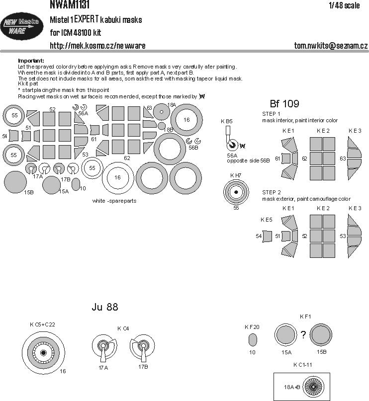 New Ware NWAM1133 1:48 de Havilland Vampire FB.5/FB.9 Expert
