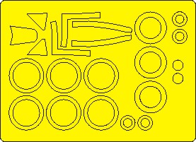 New Ware NWAM1161 1:48 P-47D-25RE Thunderbolt Basic Masks