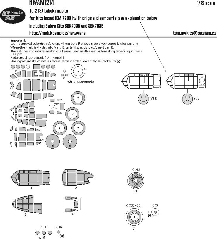 New Ware NWAM1214 1:72 Tupolev Tu-2