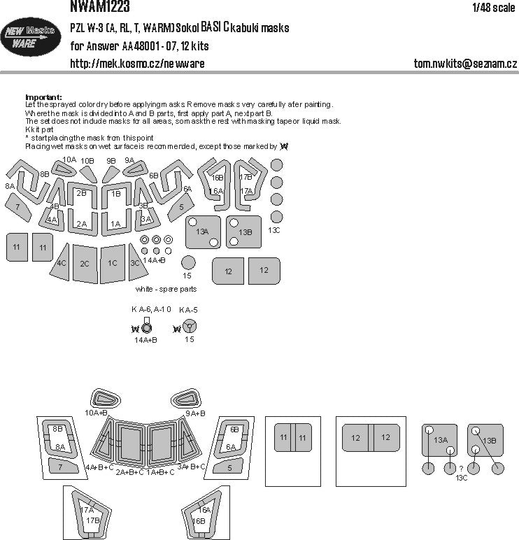 New Ware NWAM1223 1:48 PZL W-3