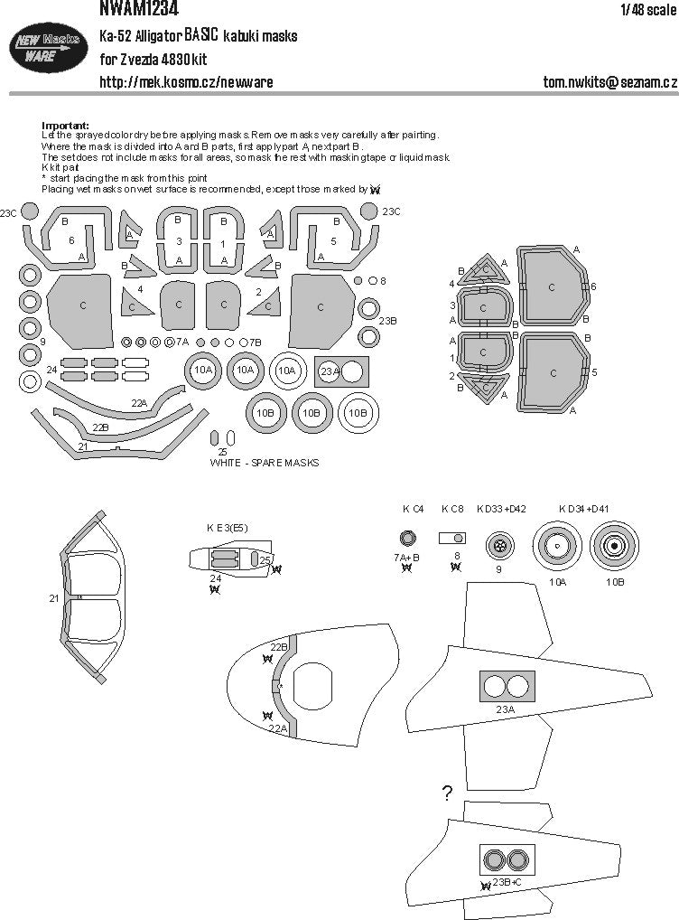 New Ware NWAM1234 1:48 Kamov Ka-52 Alligator BASIC
