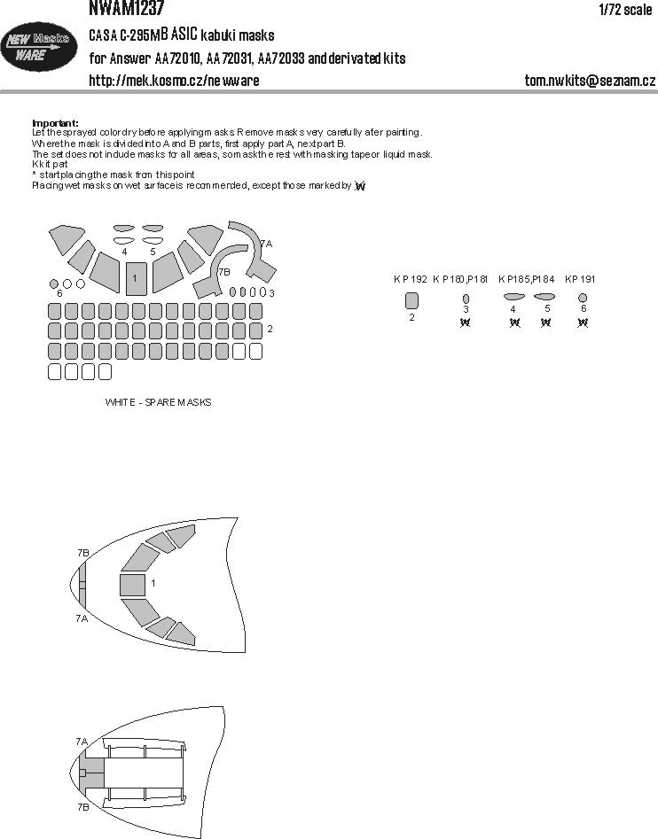 New Ware NWAM1237 1:72 CASA C-295M BASIC