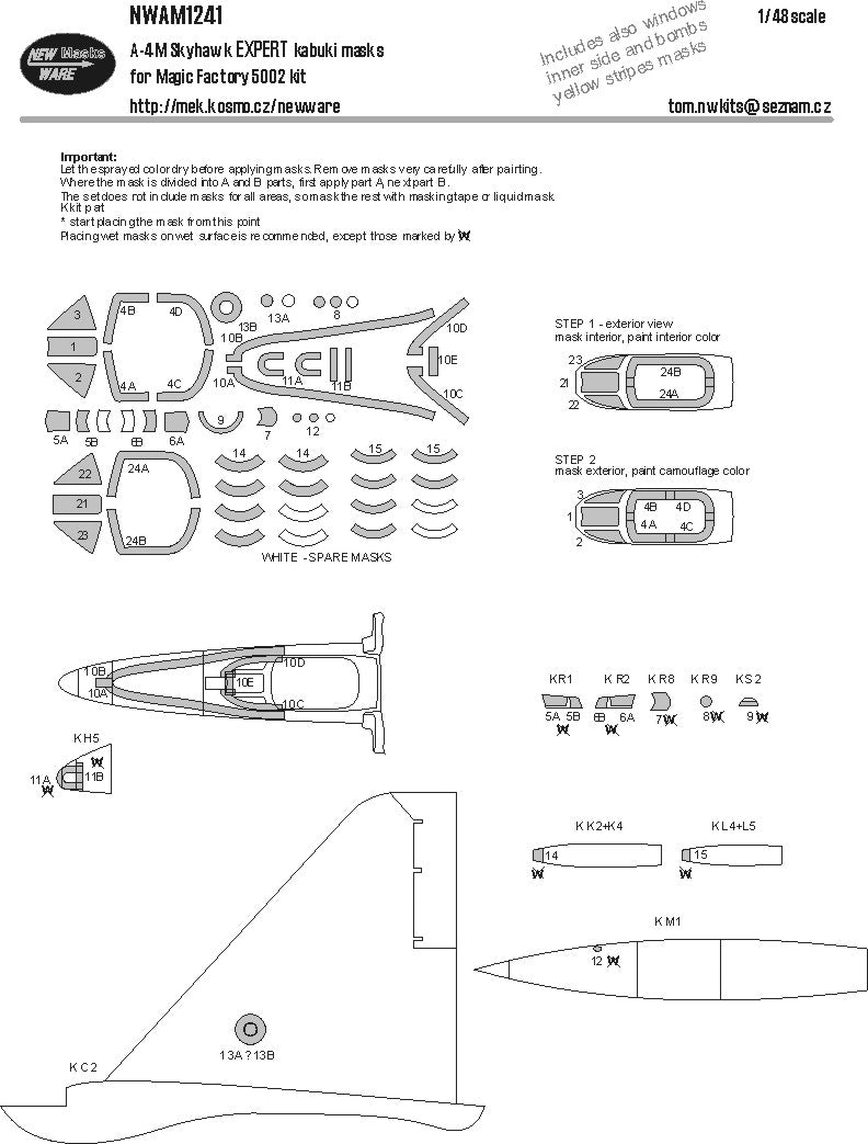 New Ware NWAM1241 1:48 Douglas A-4M Skyhawk EXPERT