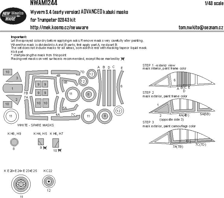 New Ware NWAM1244 1:48 Westland Wyvern S.4