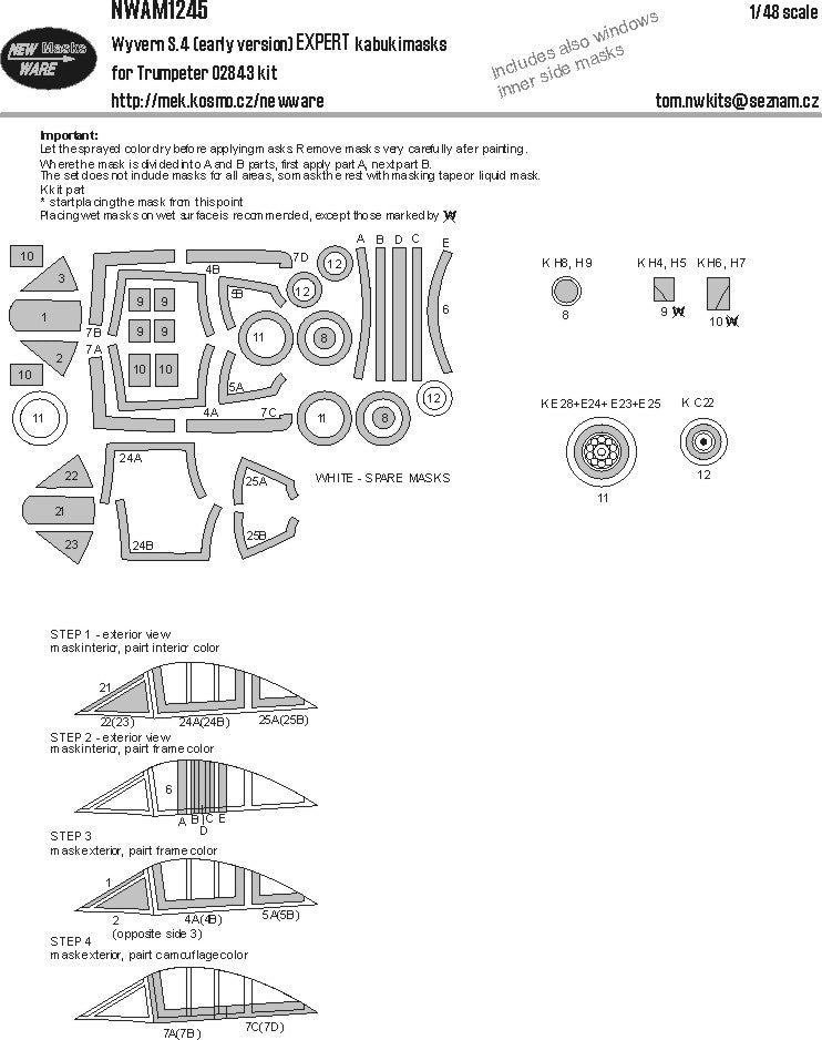 New Ware NWAM1245 1:48 Westland Wyvern S.4