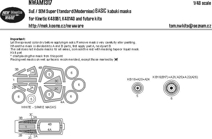 New Ware NWAM1317 1:48 SuE/SEM Super Etendard