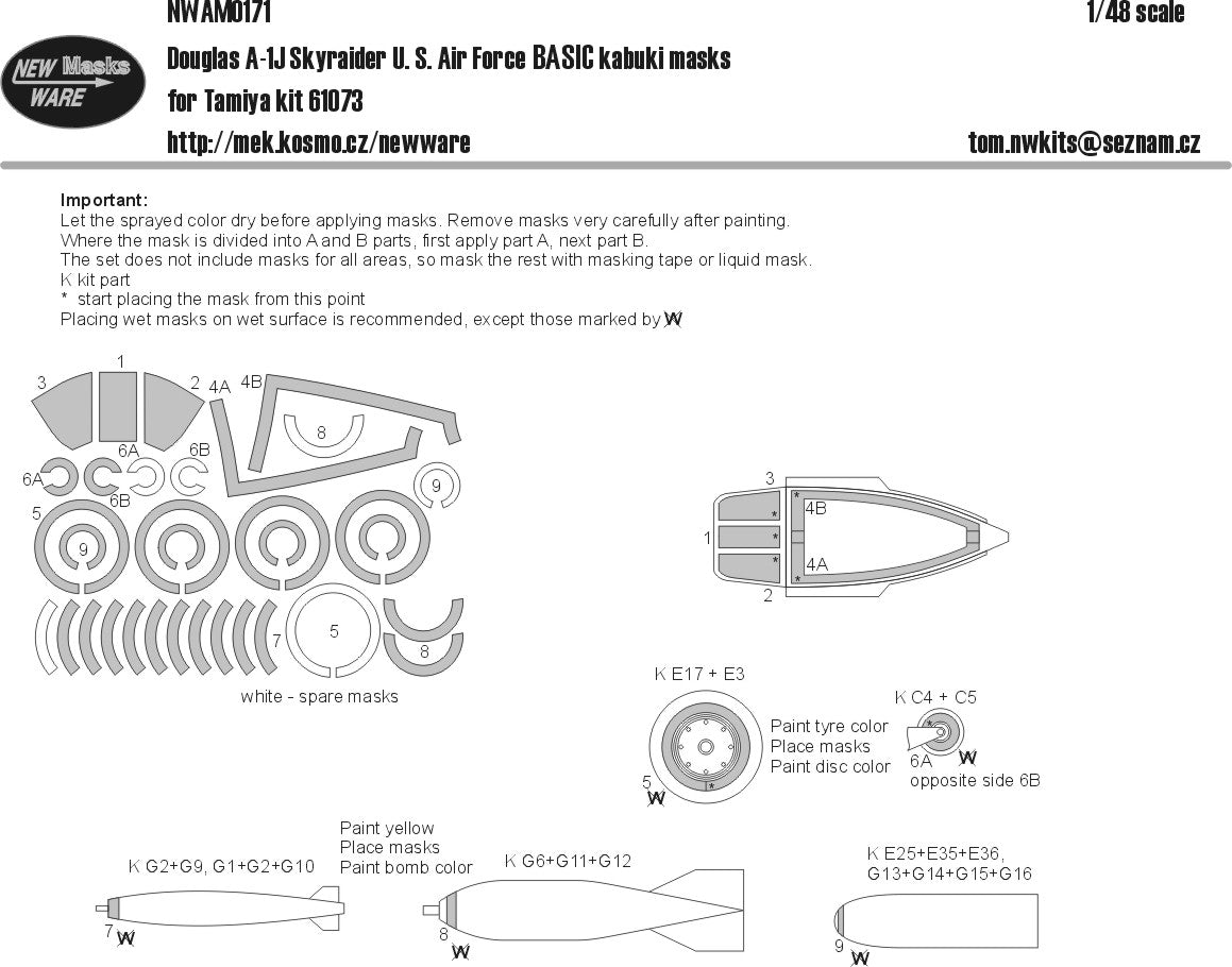 New Ware NWAM0171 1:48 Douglas A-1J Skyraider BASIC