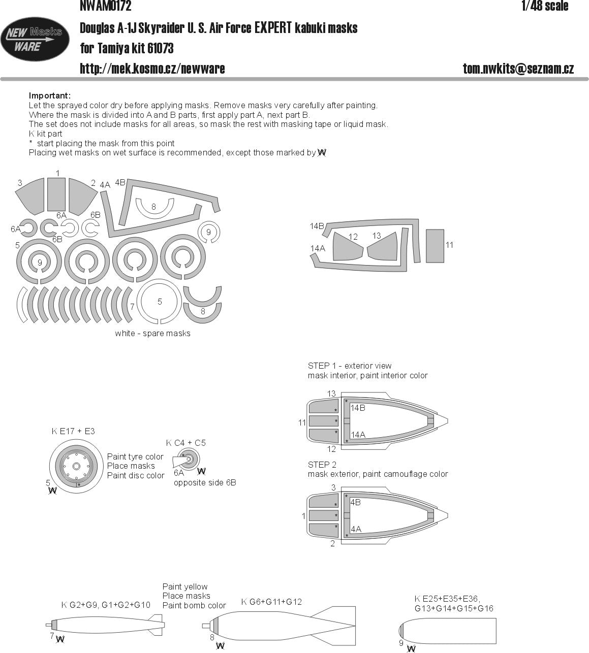 New Ware NWAM0172 1:48 Douglas A-1J Skyraider EXPERT