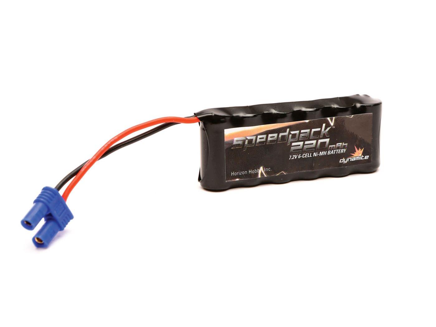 Dynamite 7.2V 220mAh 1/2AAA NiMH 6C Flat: PRB08000, 08001 DYNB0109
