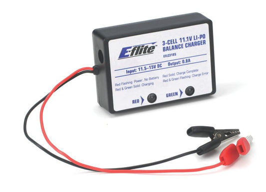 E-flite 3-Cell LiPo Balancing Charger, 0.8A EFLC3105