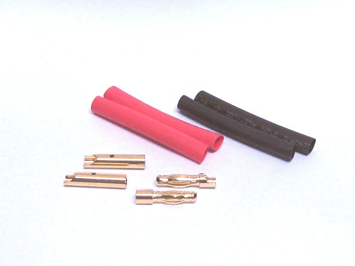 Fusion 4.0mm Gold Connector Set 2prs FS-GC04/02