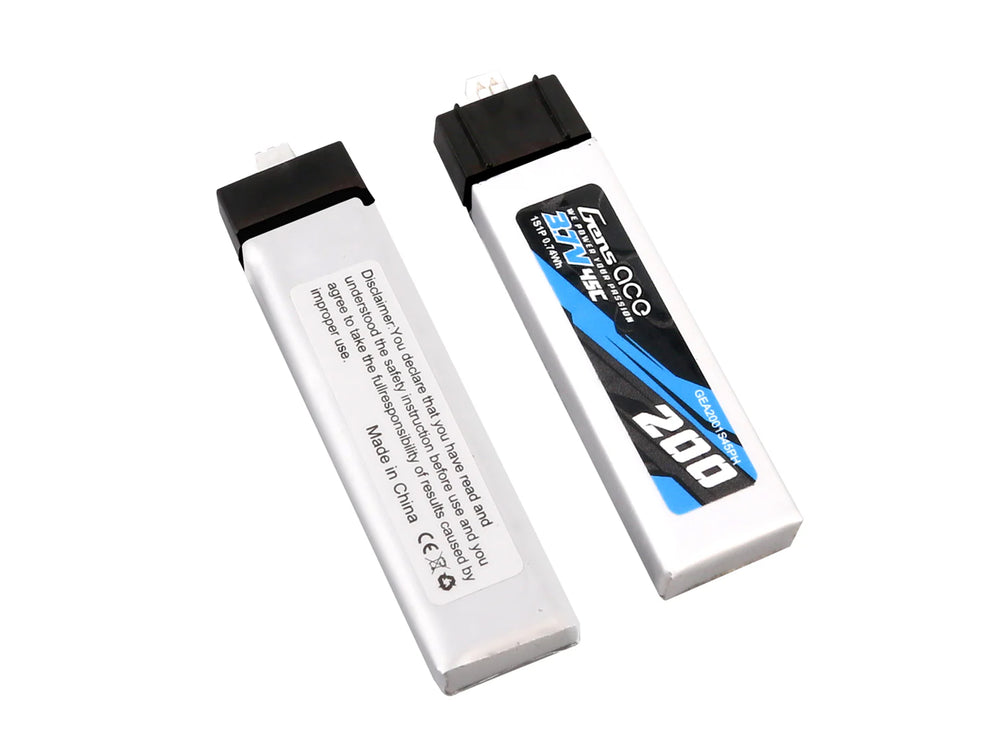 Gens Ace Li-Po 1S 3.7V 200mAh 45C with PH1.5-2 G1S0200-45PH