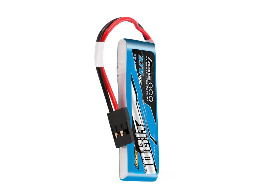 Gens Ace Li-Po Sport 1S 3.7V 480mAh 40C with JR G1S0480-40JR
