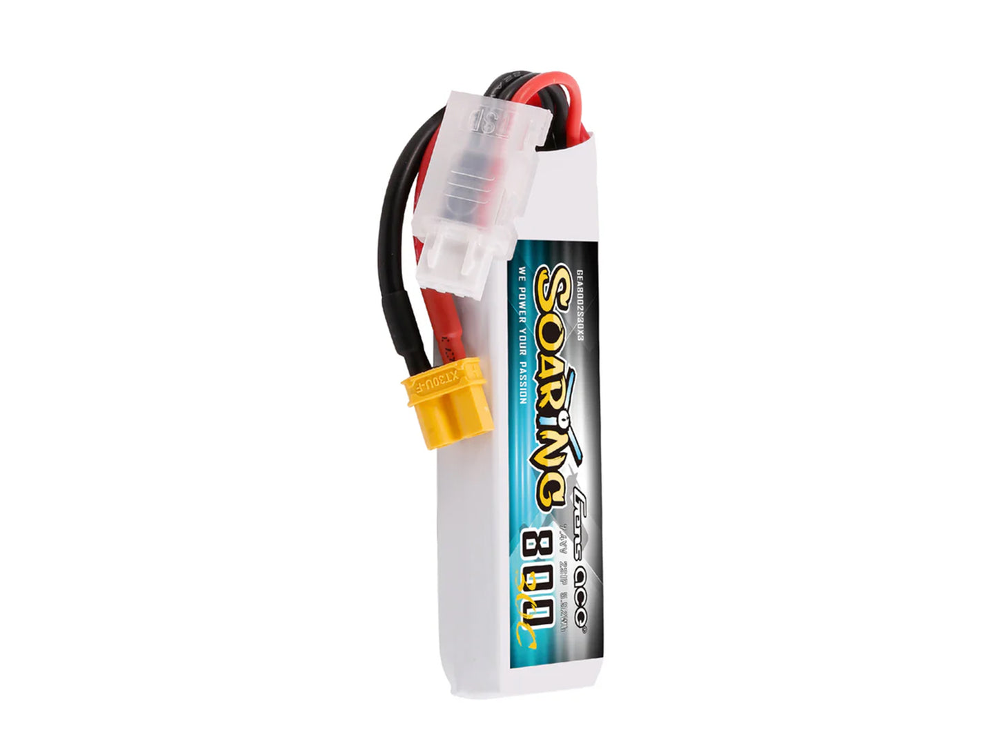 Gens Ace Li-Po 2S 7.6V 800mAh 30C Soaring with XT30 G2S0800-30X3