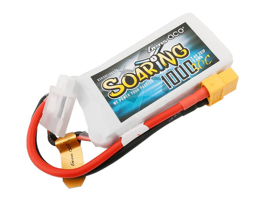 Gens Ace Li-Po 2S 7.4V 1000mAh 30C Soaring with XT60 G2S1000-30X6