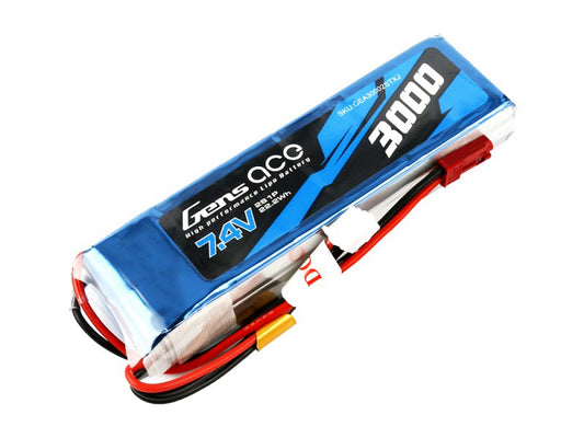 Gens Ace Li-Po 2S 7.4V 3000mAh Tx with BEC G2S3000-TX