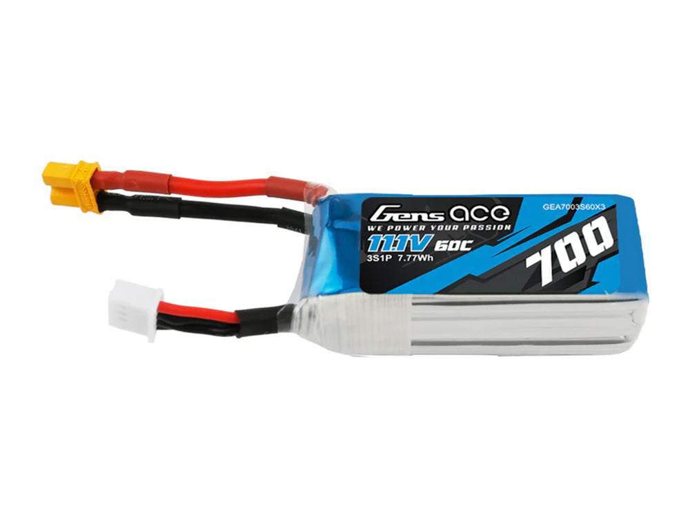 Gens Ace Li-Po 3S 11.1V 700mAh 60C with XT30 G3S0700-60X3