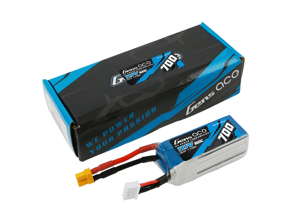 Gens Ace Li-Po 3S 11.1V 700mAh 60C with XT30 G3S0700-60X3