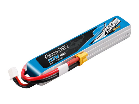 Gens Ace Li-Po Sport 3S 11.1V 750mAh 80C with XT30 G3S0750-80X3