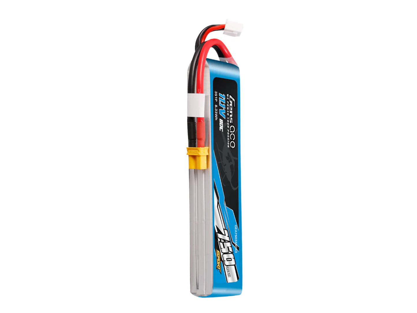 Gens Ace Li-Po Sport 3S 11.1V 750mAh 80C with XT30 G3S0750-80X3