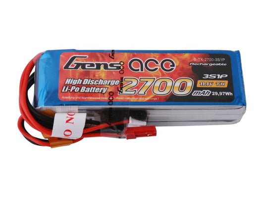 Gens Ace Li-Po 3S 11.1V 2700mAh Tx with BEC G3S2700-B