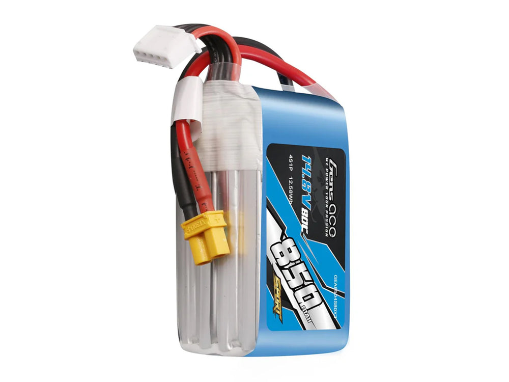 Gens Ace Li-Po 4S 14.8V 850mAh 80C with XT30 G4S0850-80X3