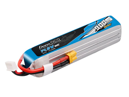 Gens Ace Li-Po Sport 4S 14.8V 900mAh 80C with XT30 G4S0900-80X3