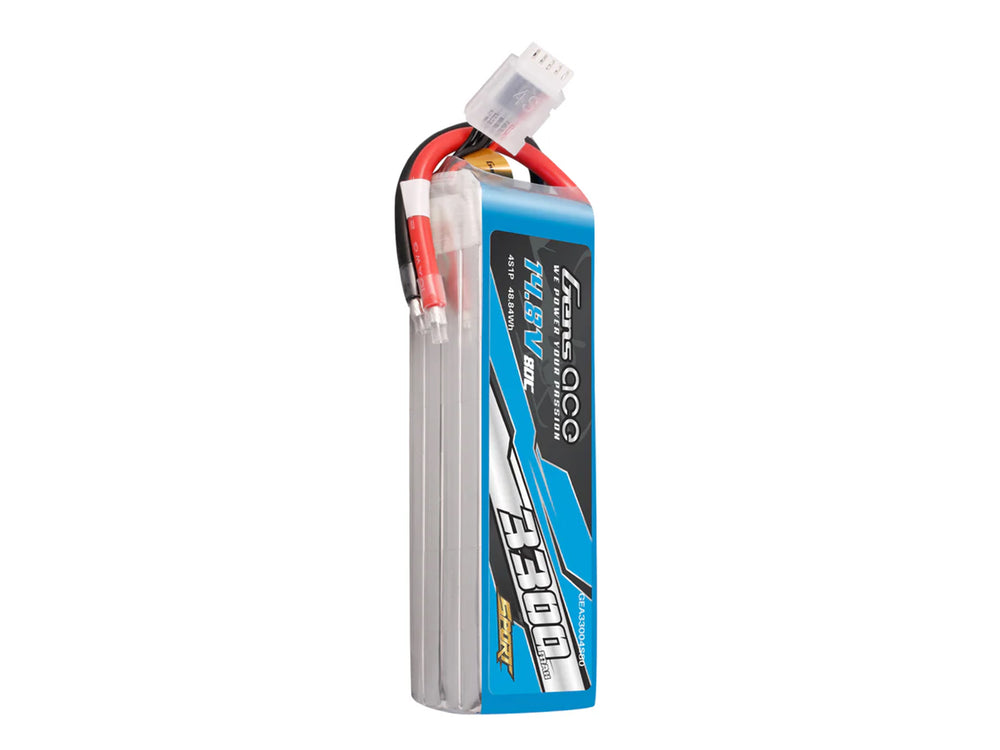 Gens Ace Li-Po Sport 4S 14.8V 3300mAh 80C with No Plug G4S3300-80