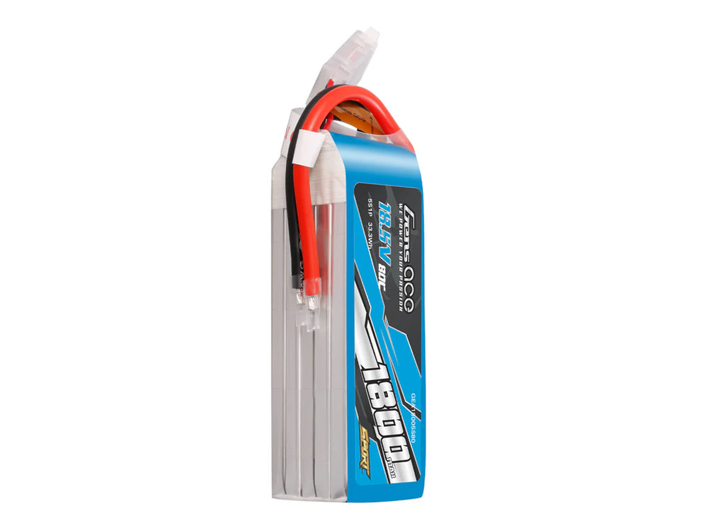 Gens Ace Li-Po Sport 5S 18.5V 1800mAh 80C with No Plug G5S1800-80