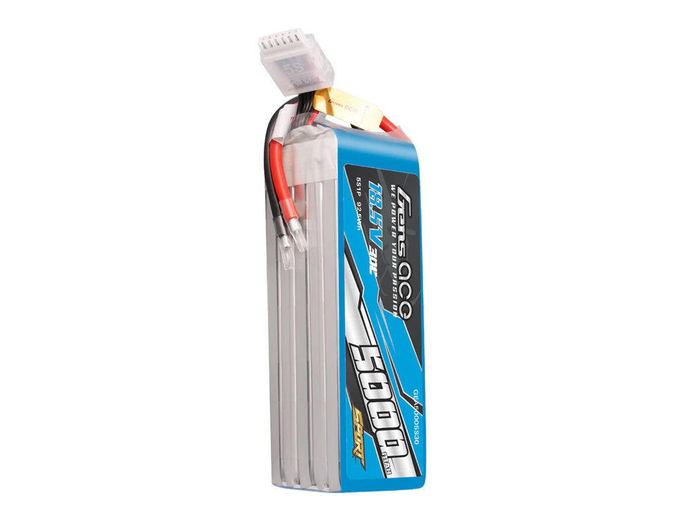 Gens Ace Li-Po Sport 5S 18.5V 5000mAh 30C with No Plug G5S5000-30