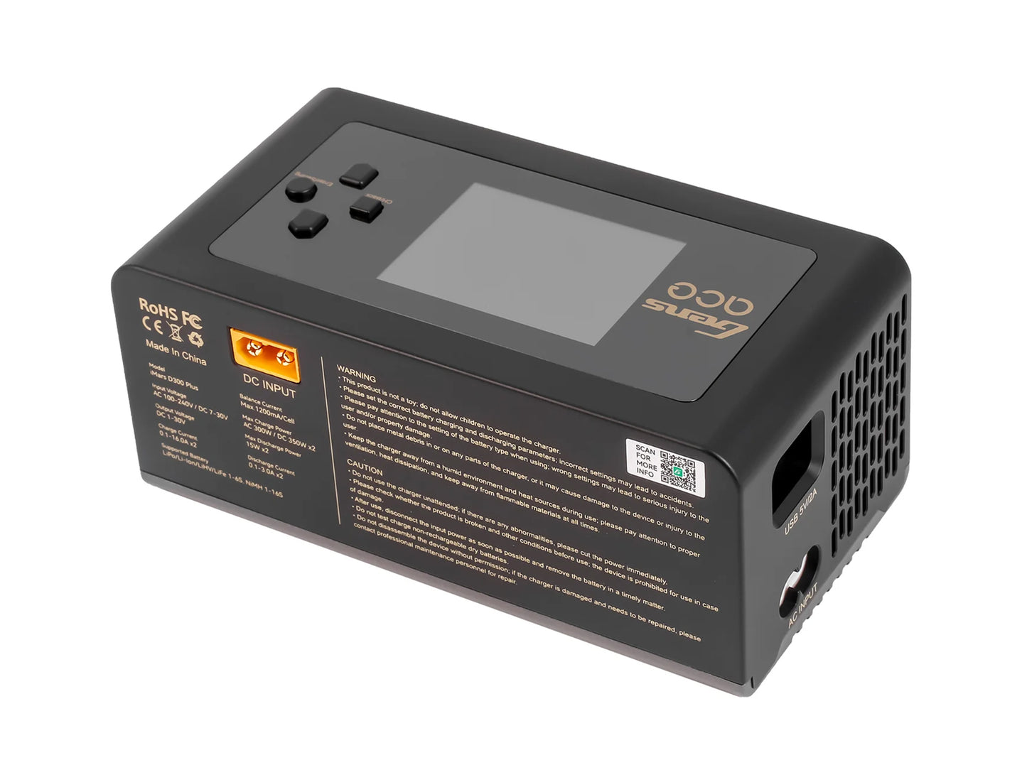 Gens Ace iMars D300 PLUS G-Tech Smart AC/DC Charger 300W GACD300P
