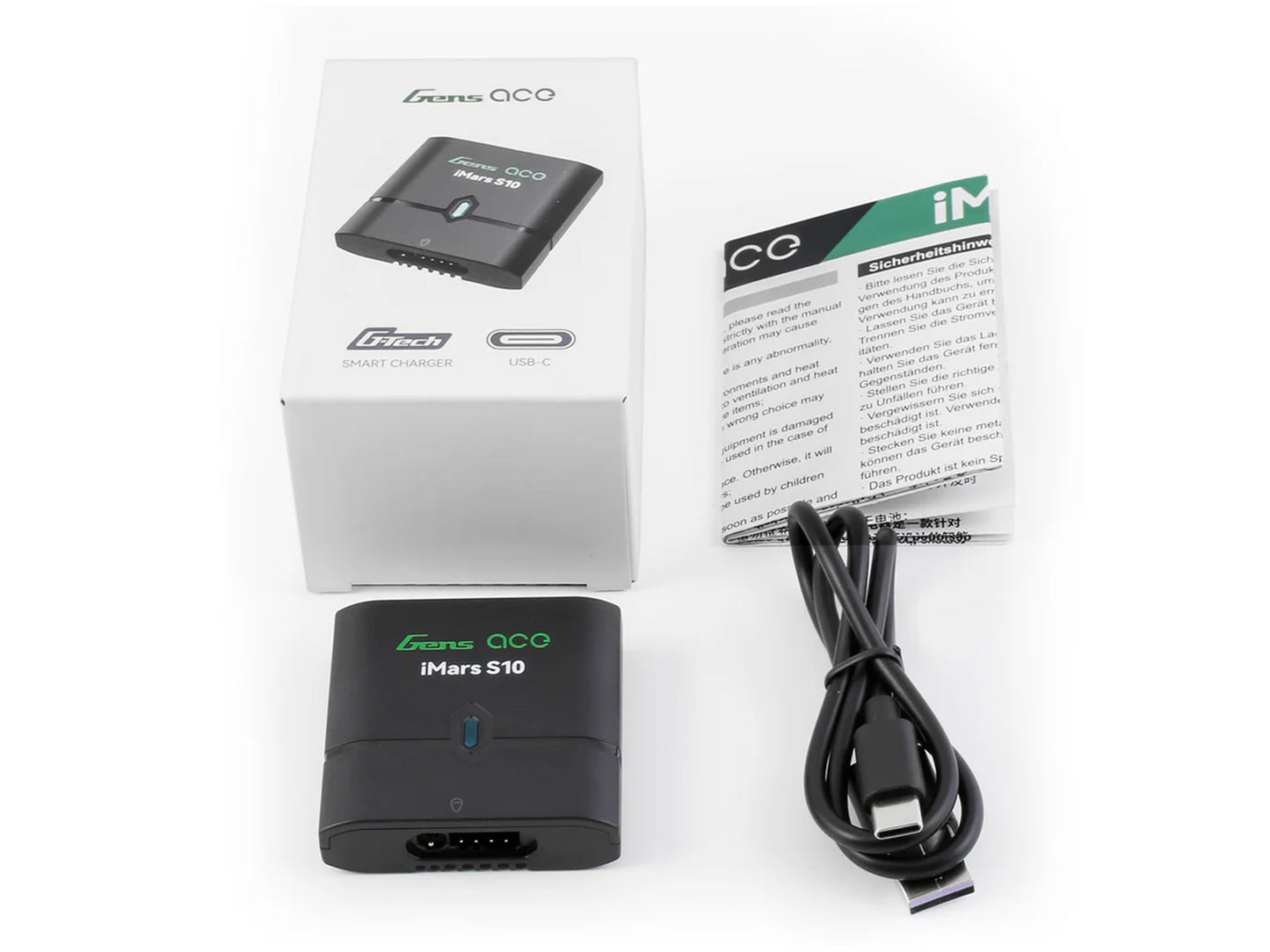 Gens Ace RC / Airsoft S10 Charger, 2-3S GAS10EB