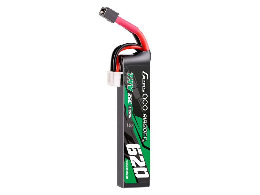 Gens Ace Airsoft 2S 620mAh 25C with Mini Deans (Pistols) GAS2S0620-25MD
