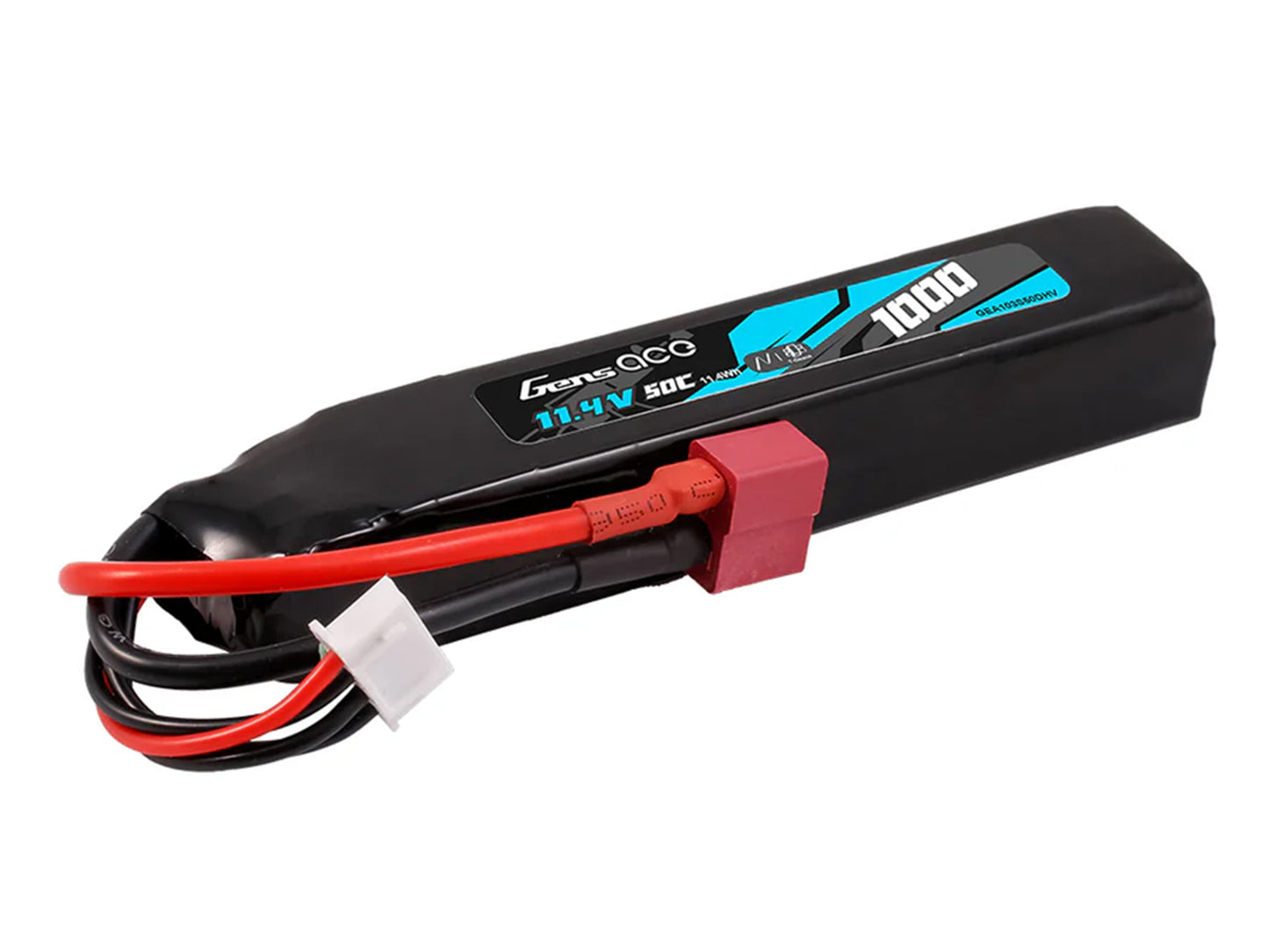 Gens Ace Airsoft 3S HV 1000mAh 50C with Deans (M4/AR Rifles) GAS3H1000-50D