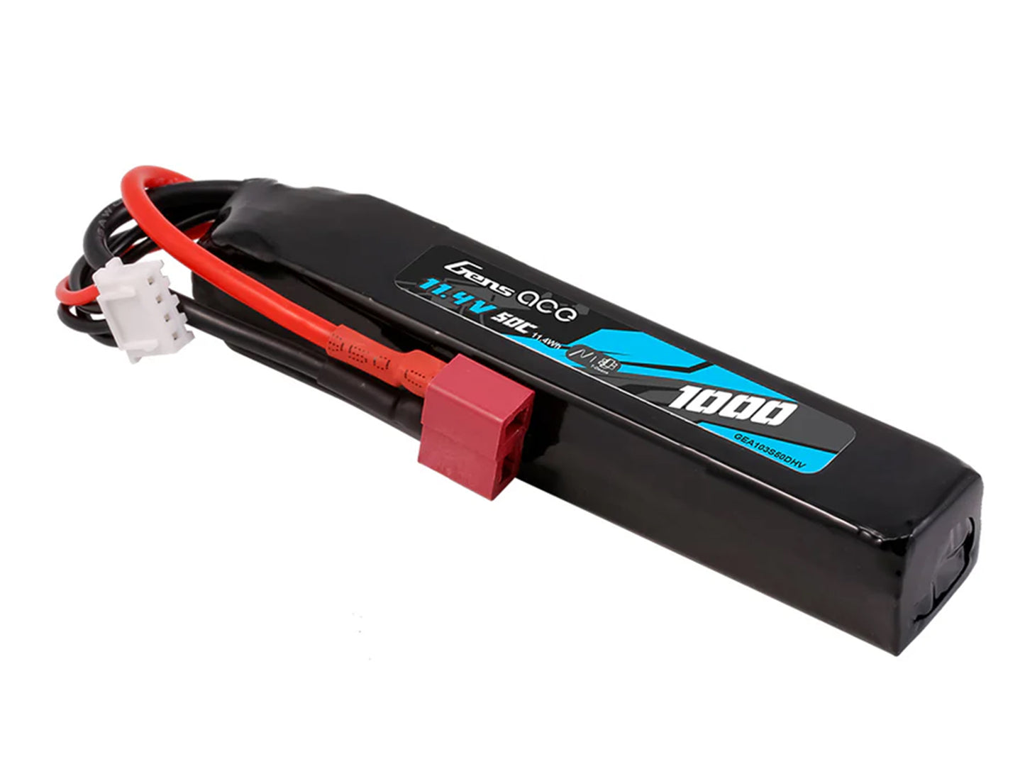 Gens Ace Airsoft 3S HV 1000mAh 50C with Deans (M4/AR Rifles) GAS3H1000-50D