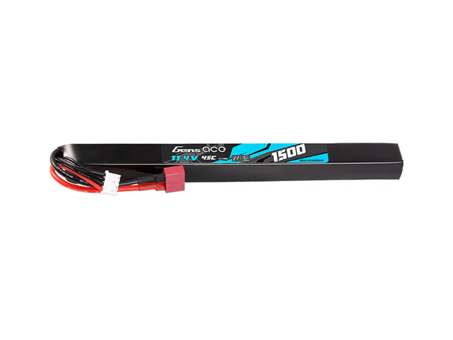 Gens Ace Airsoft 3S HV 1500mAh 45C with Deans (AK47 Long Stick) GAS3H1500-45D