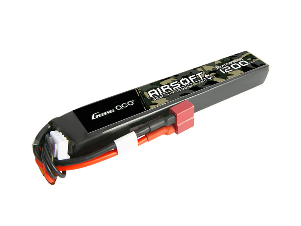 Gens Ace Airsoft 3S 1200mAh 25C with Deans (fit Most AEG) GAS3S1200-25D