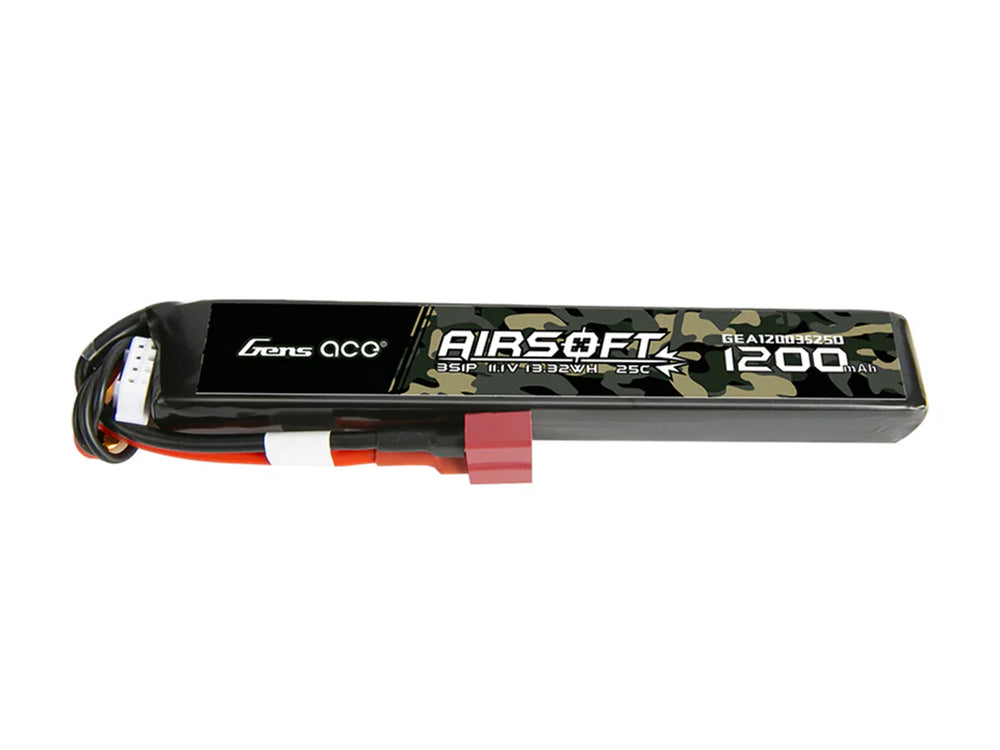 Gens Ace Airsoft 3S 1200mAh 25C with Deans (fit Most AEG) GAS3S1200-25D