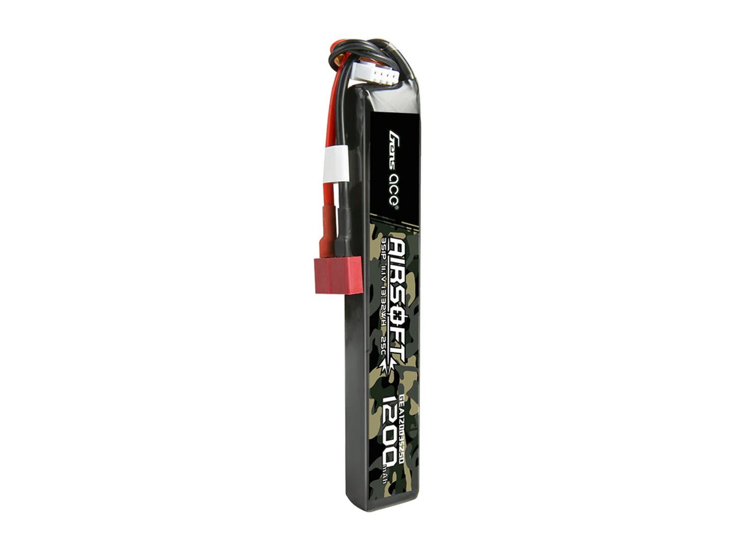 Gens Ace Airsoft 3S 1200mAh 25C with Deans (fit Most AEG) GAS3S1200-25D